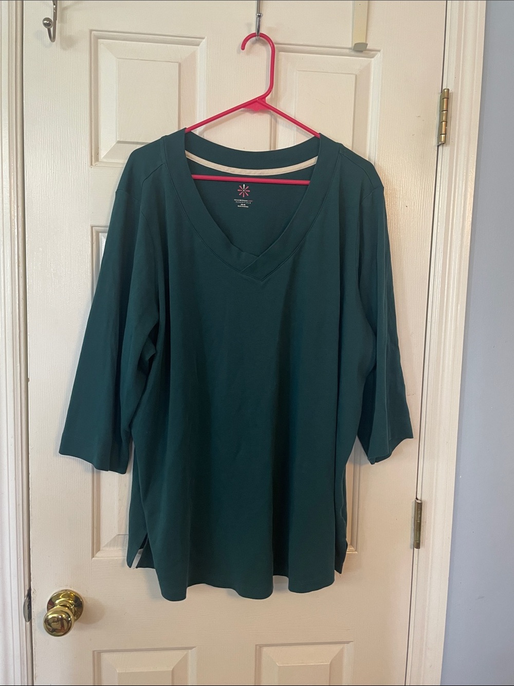 Isaac Mizrahi Deep Teal V-Neck Tunic
